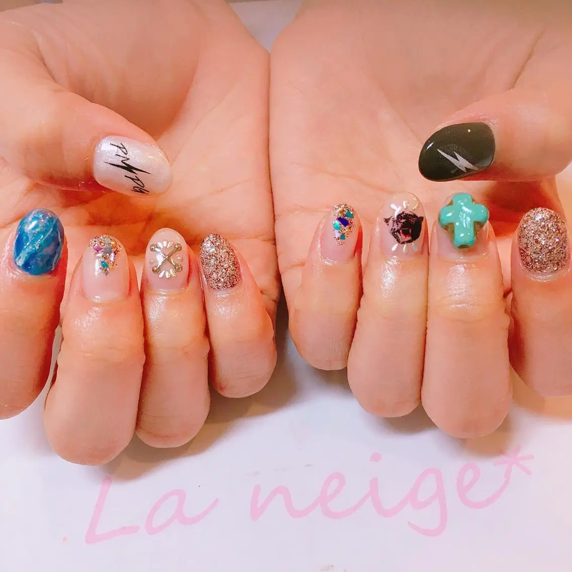 ネイル 持ち込み La neige* yuki 🐩🌙のネイルデザイン