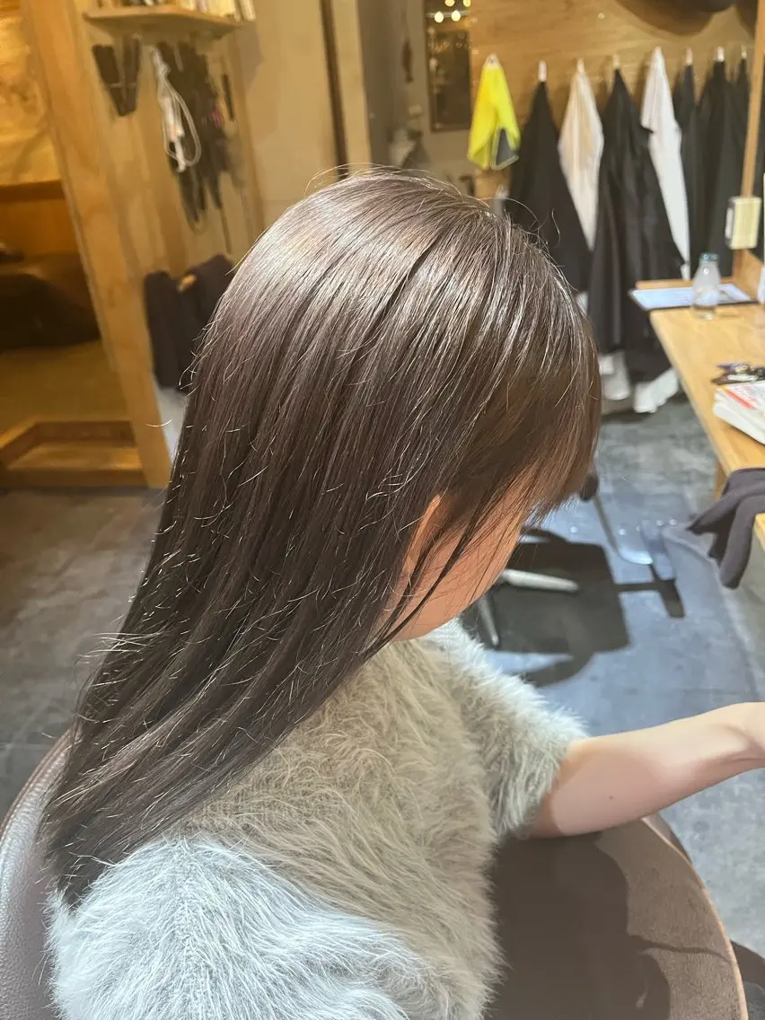 カラー 透明感カラー グレージュ ヘアカラー 佐藤 聖音のヘアスタイル