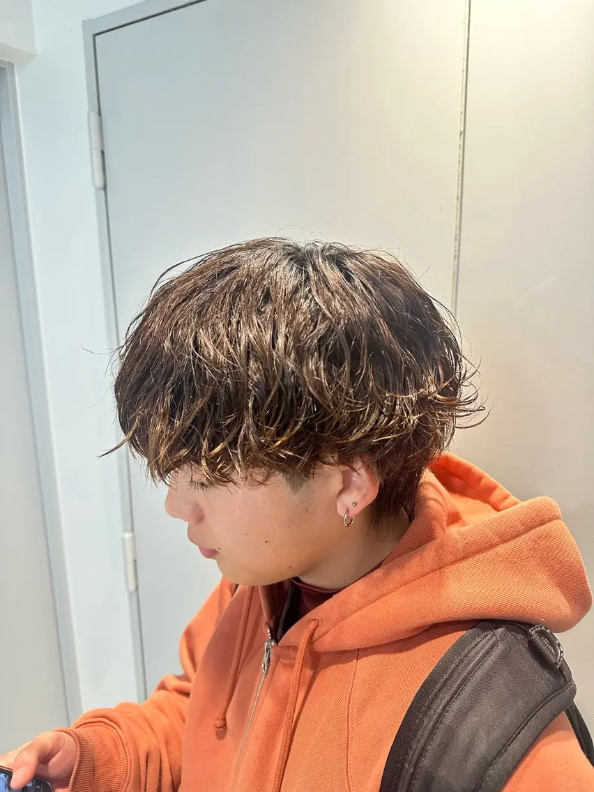 パーマ メンズ カット ヘアカラー パーマ カット🔥パーマ特化 fifthりょう🔥のヘアスタイル