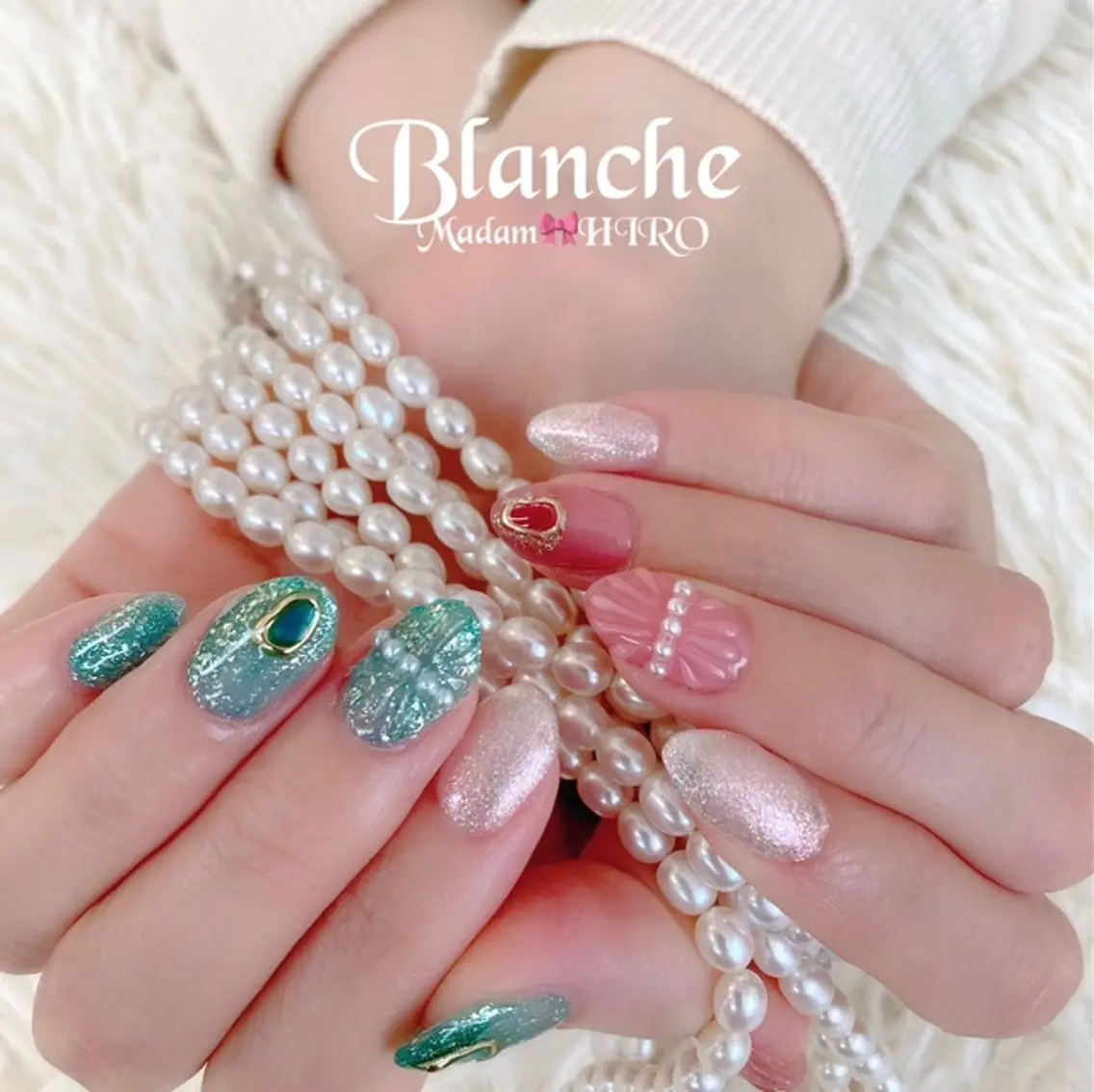 ネイル キラキラネイル Lianネイル 寛子Lianのネイルデザイン