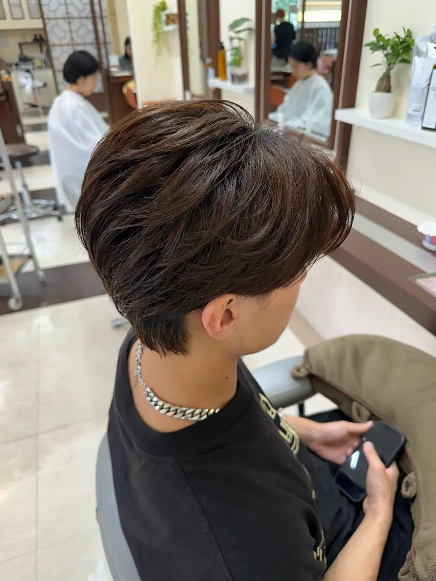 ショート カラー パーマ メンズ カット ヘアセット 毎月230人担当/ メンズヘア/清和武虎のヘアスタイル