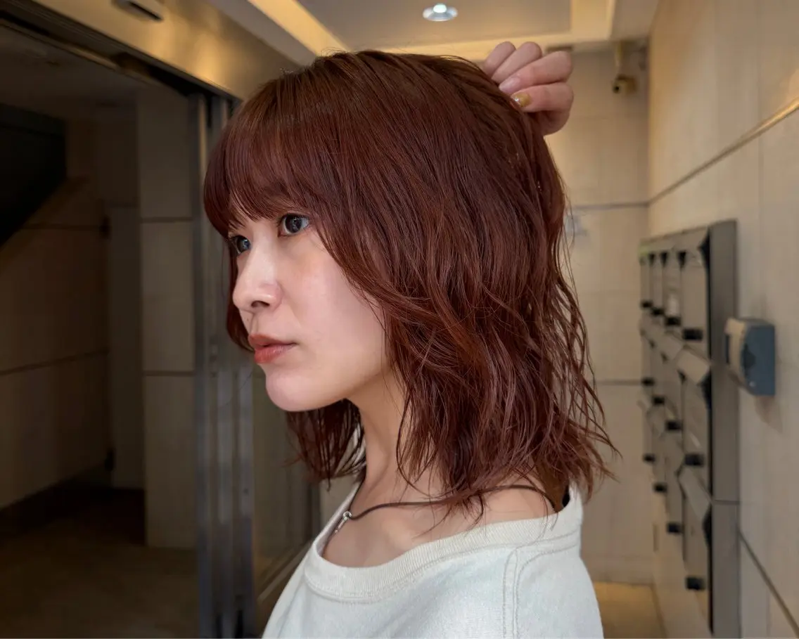 ミディアム カラー ヘアカラー トリートメント 🐯たいが /艶カラー✨のヘアスタイル