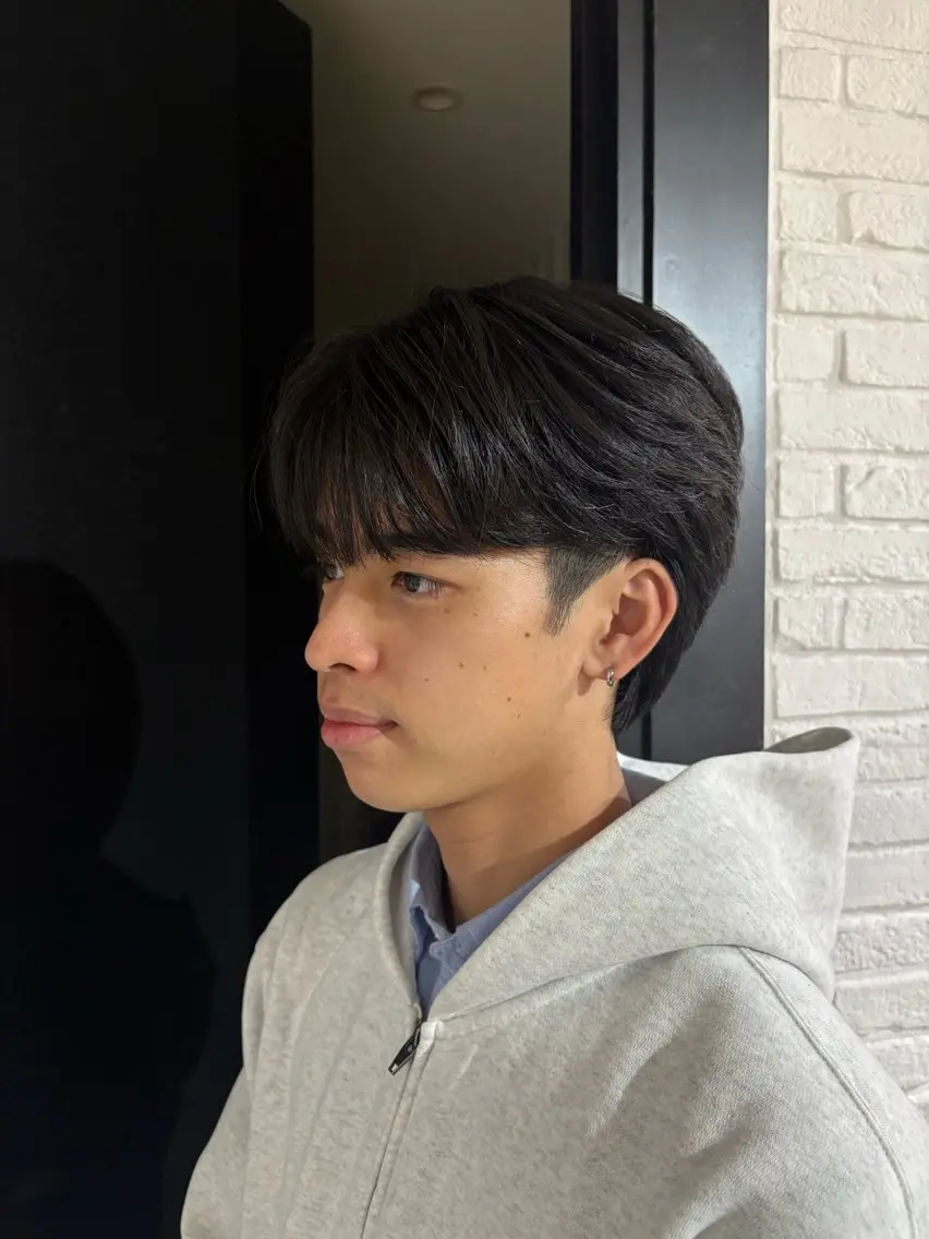 ショート メンズ マッシュ シースルーマッシュ カット 櫛田 裕太のヘアスタイル