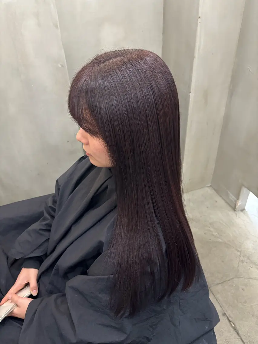 セミロング カラー バイオレットカラー ヘアカラー 中園康 /カラー/ブリーチのヘアスタイル