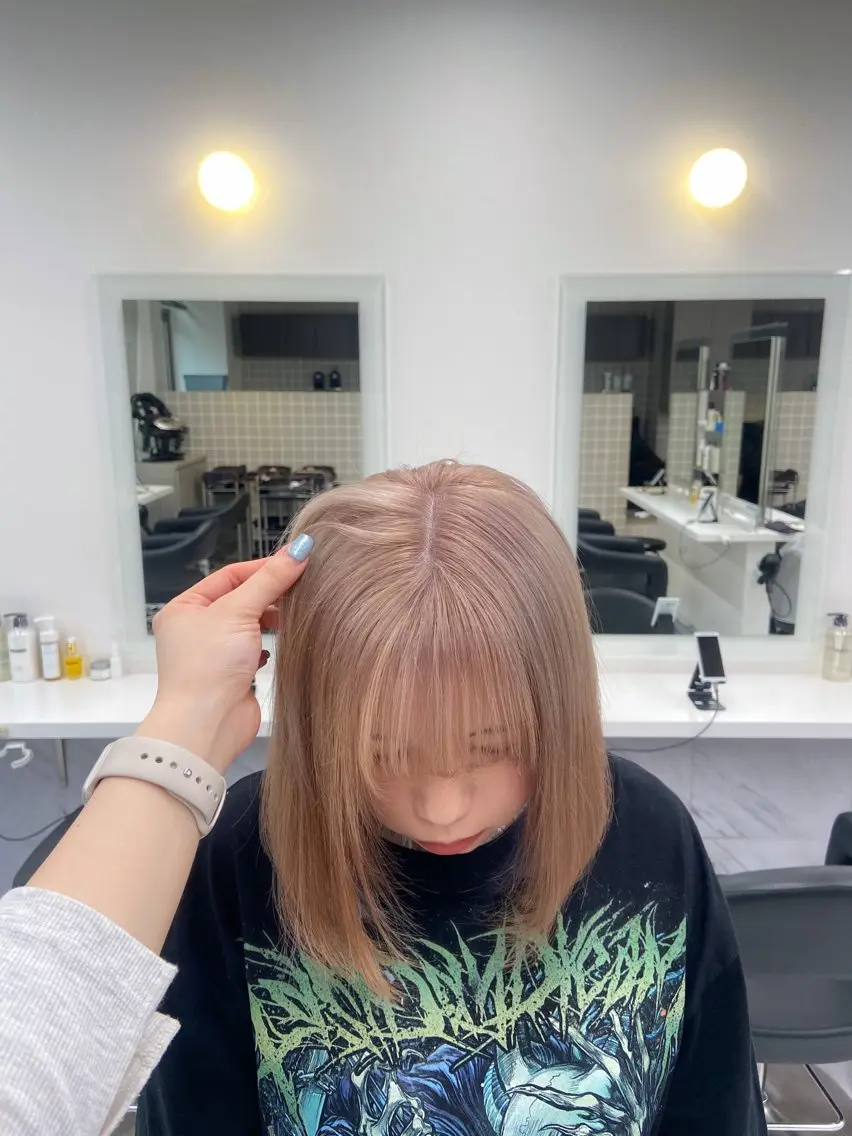 ショート カラー ヘアアレンジ Over hair_ misakiのヘアスタイル