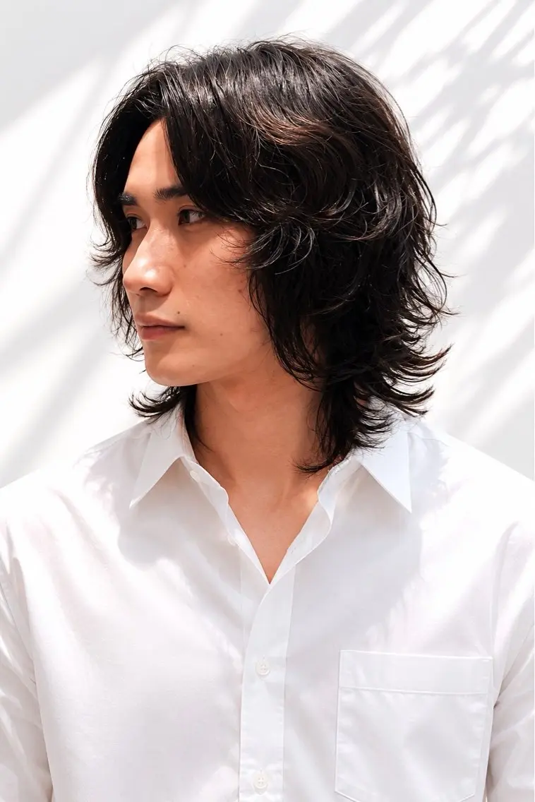 ロング 梅寺 勇志のヘアスタイル