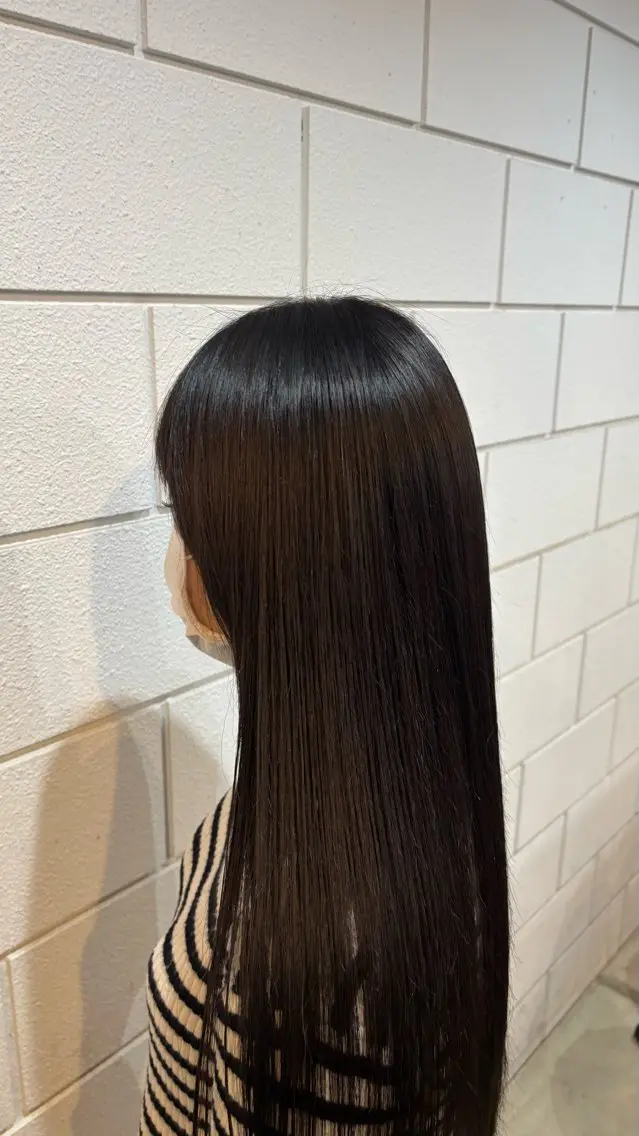 ロング カラー ラベンダーカラー 平野 礼のヘアスタイル