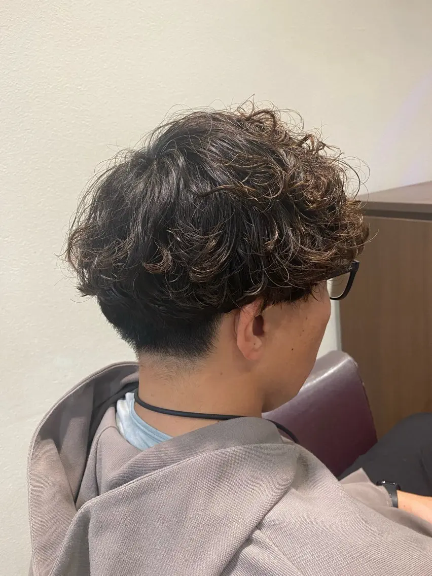 パーマ メンズ マッシュ メンズパーマ 仲井 充のヘアスタイル
