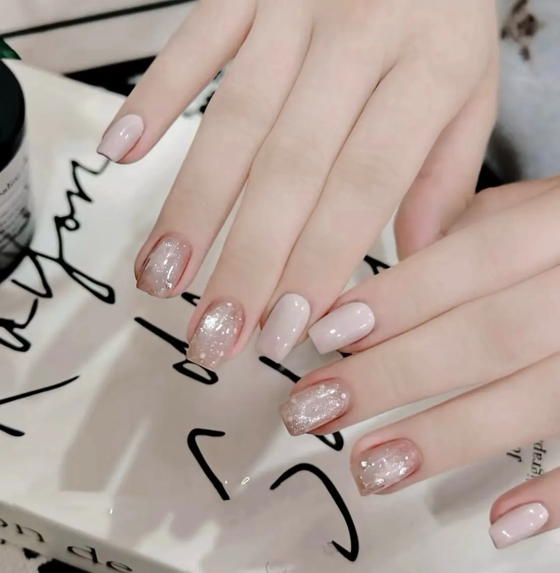 ネイル チークネイル 長さ出し フレンチネイル ガーリー 韓国ネイル sun nail池袋 モデル募集のネイルデザイン
