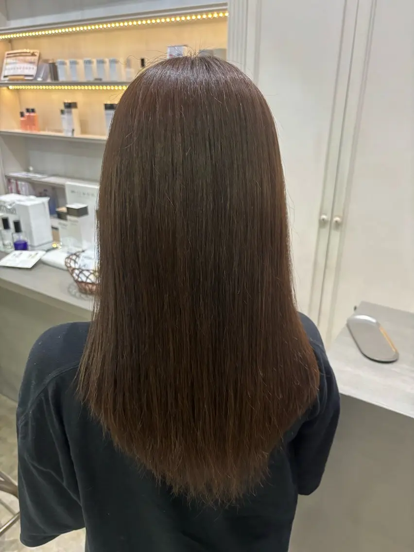 カラー 透明感カラー ここののヘアスタイル