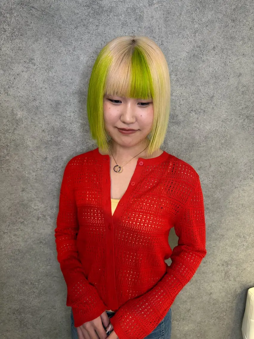 ショート カット ヘアカラー トリートメント ハイトーンカラー/ ボブ/KOBAのヘアスタイル