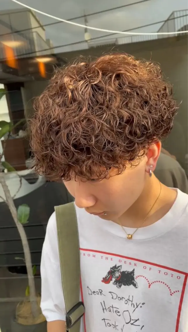 カラー パーマ メンズ カット ヘアカラー パーマ fifth 武正 琉生のヘアスタイル