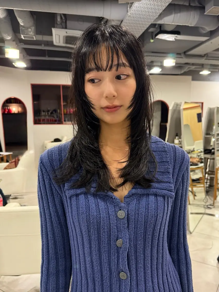 カット+ストレートパーマの写真