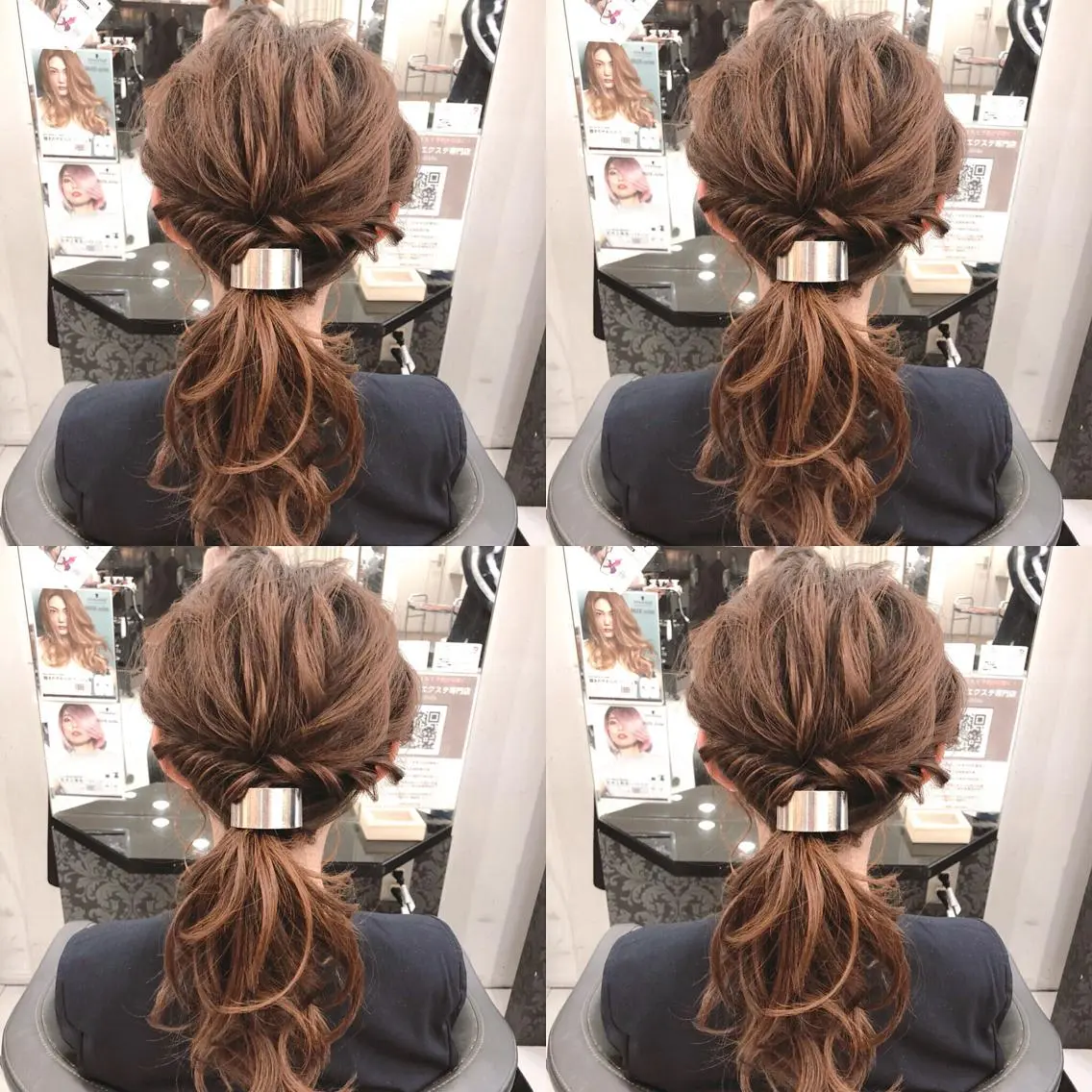 セミロング ヘアアレンジ ヘアセット 🌷MAYU 🌷のヘアスタイル