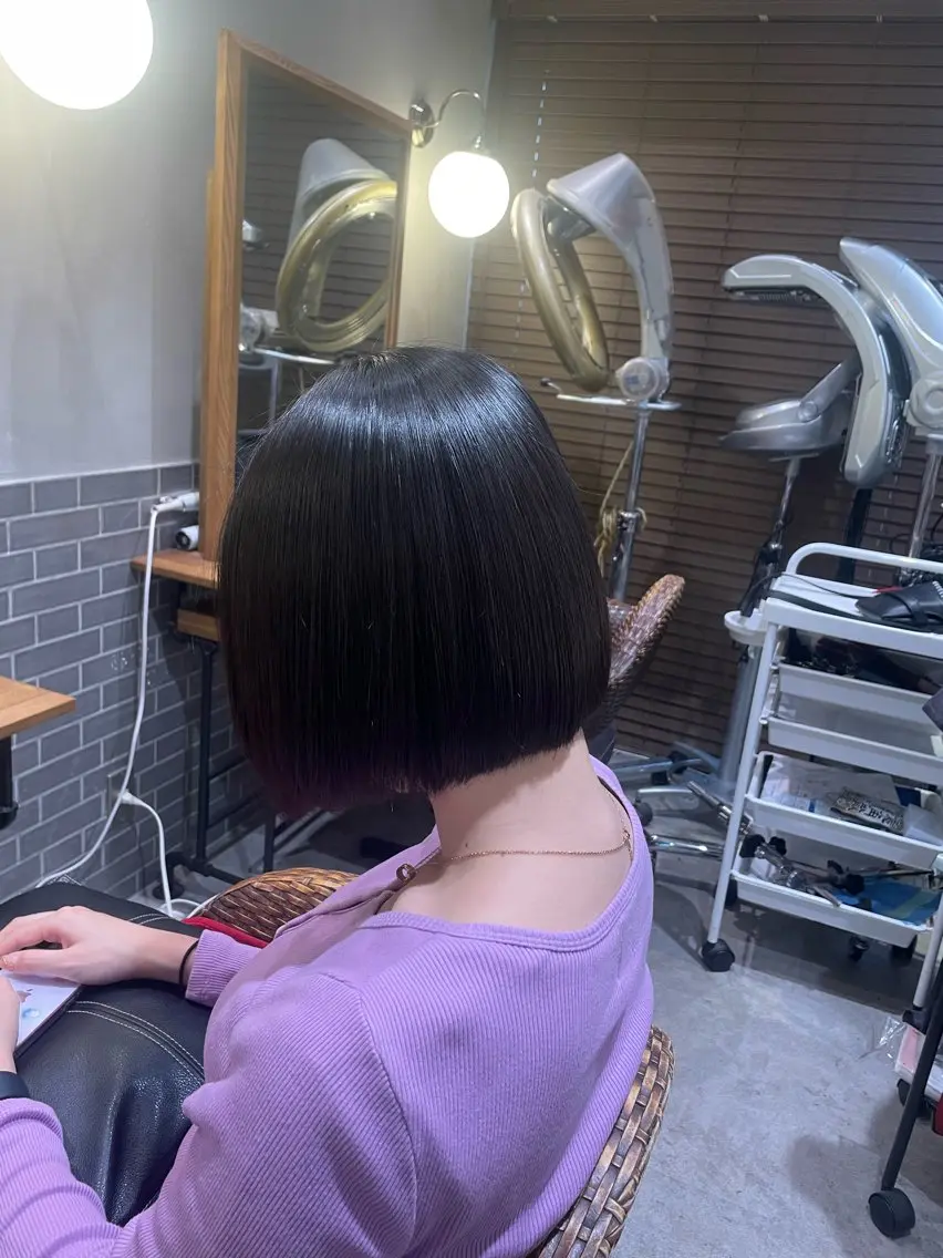 ショート カット 縮毛矯正 暖色カラー🤎Red Neo meiのヘアスタイル