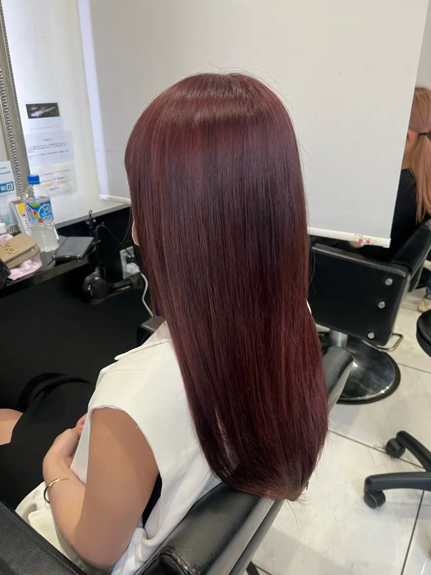ロング カラー プルエクステ ケアカラー エクステ トリートメント ヘアカラー トリートメント エクステ YUDU🍊 germe/ジェルムのヘアスタイル