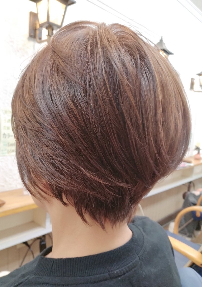 ショート 森長 咲子のヘアスタイル