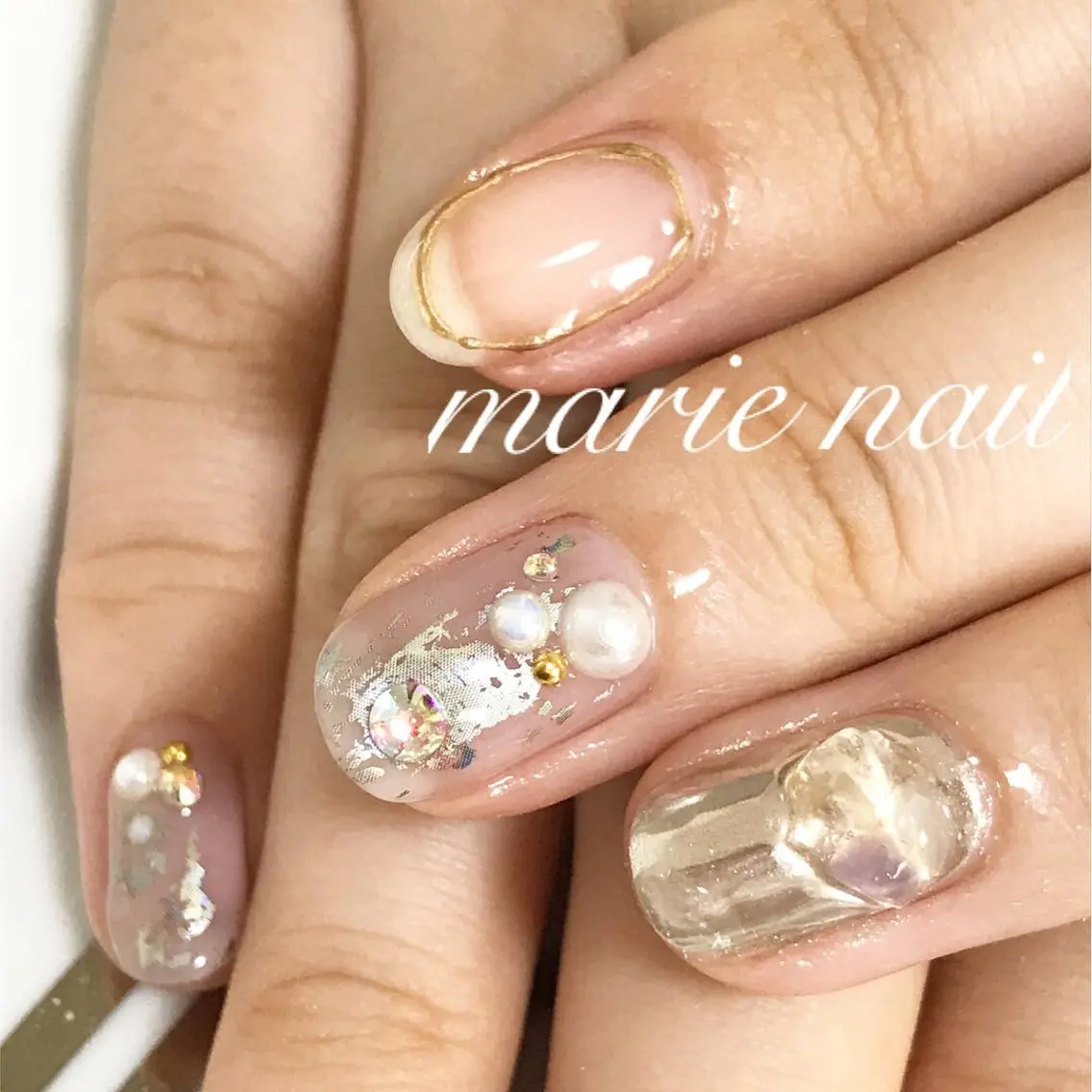 ネイル ニュアンスネイル marie nailのネイルデザイン