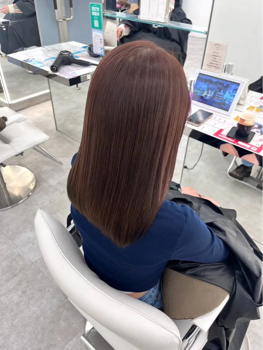 ロング カラー トリートメント ダブルカラー/韓国風 🇰🇷RYUKIのヘアスタイル