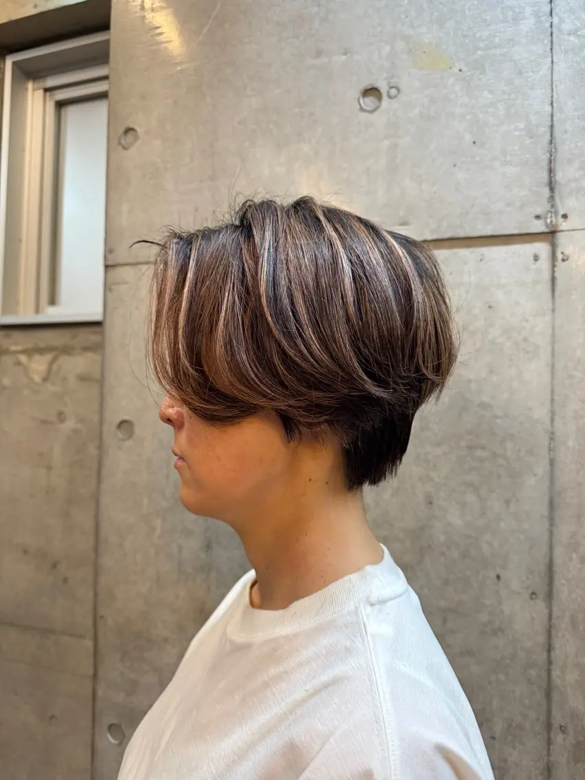 ショート ハンサムショート ショートヘア 佐藤 百葉のヘアスタイル