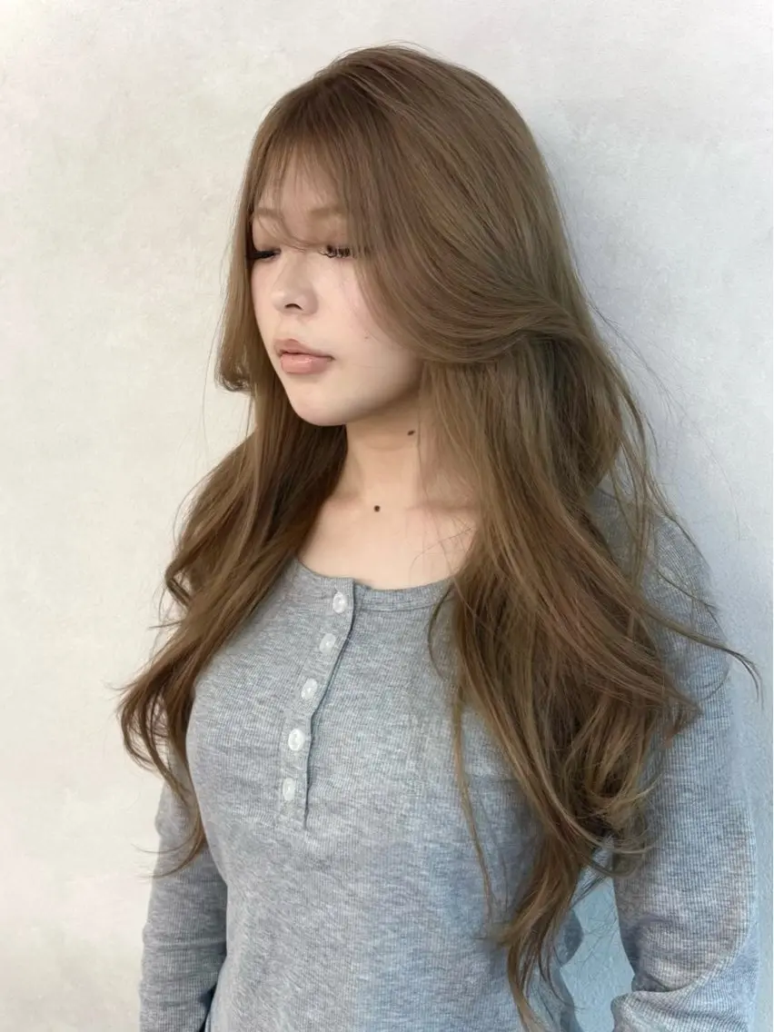 ロング ケアカラー ヘアカラー ブリーチなしダブル 🪄🎀RIOのヘアスタイル