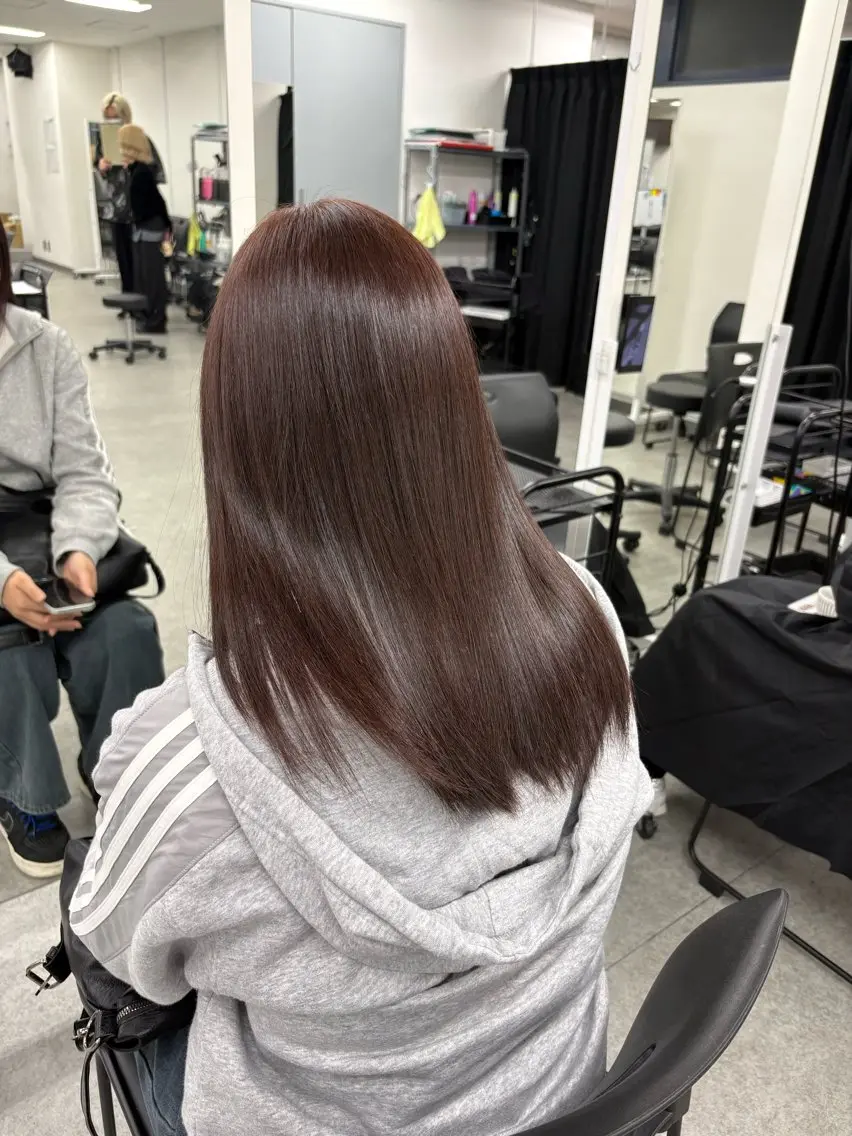 ミディアム カラー ヘアカラー トリートメント 💕мei 透明感カラー💕のヘアスタイル