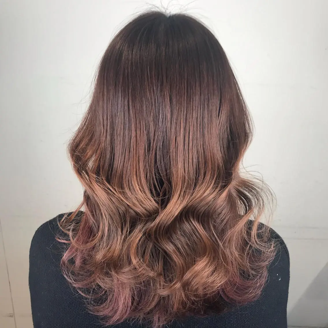 セミロング カラー ヘアアレンジ 烏丸韓国ヘア🇰🇷 ayaka🎀のヘアスタイル