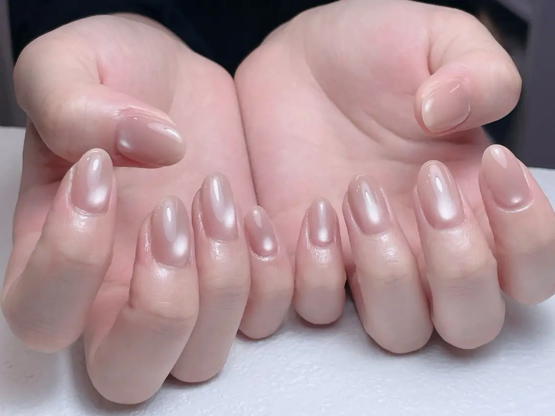 ネイル チークネイル 長さ出し フレンチネイル ジェルネイル 韓国ネイル 中野駅から2分 MEO NAILのネイルデザイン