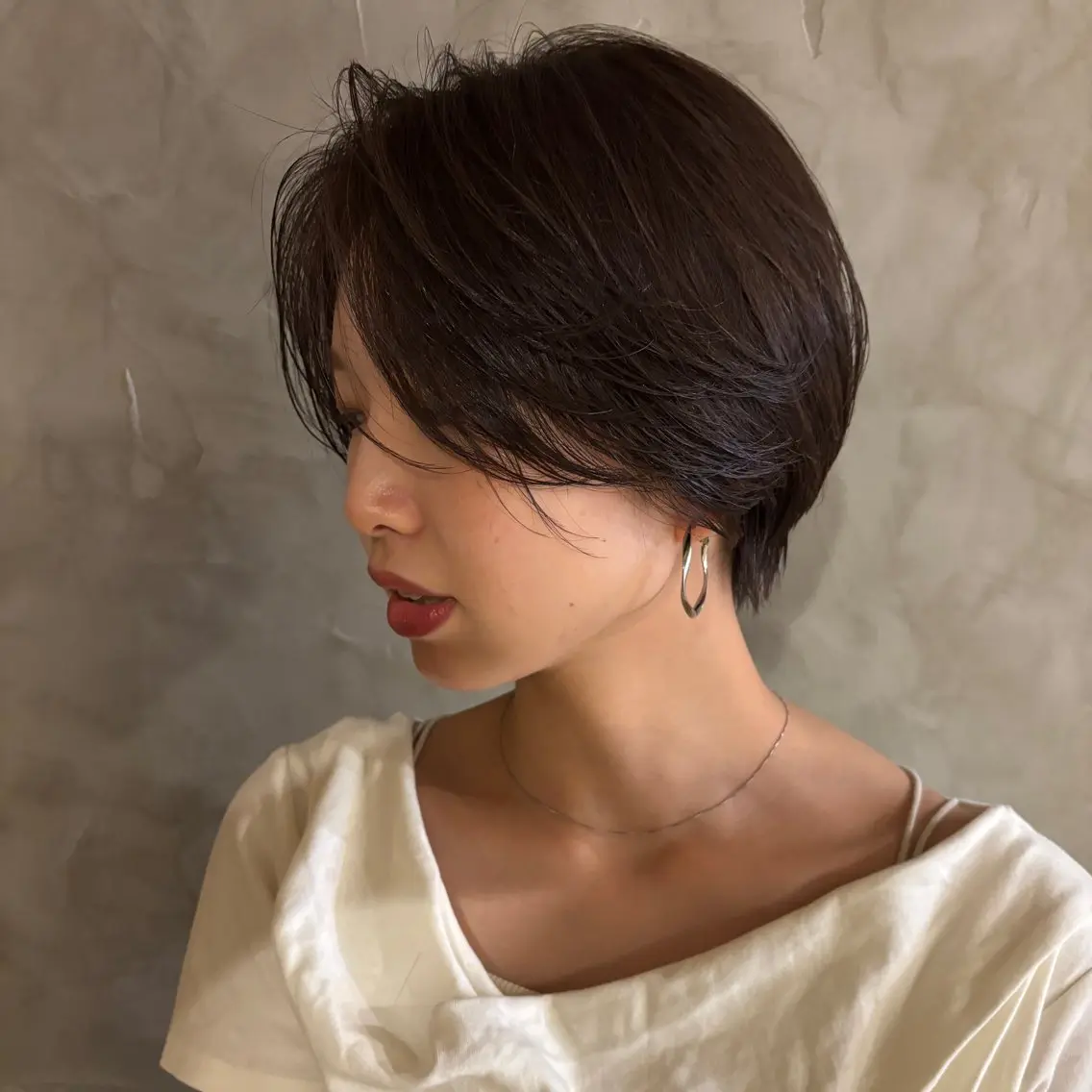 ショート カラー カット ヘアカラー トリートメント 落合 優樹のヘアスタイル
