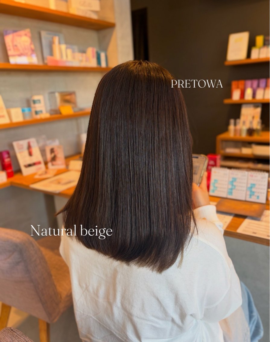 ロング カラー ベージュカラー 透明感カラー オレンジ ヘアカラー momoka オリーブ/ベージュのヘアスタイル