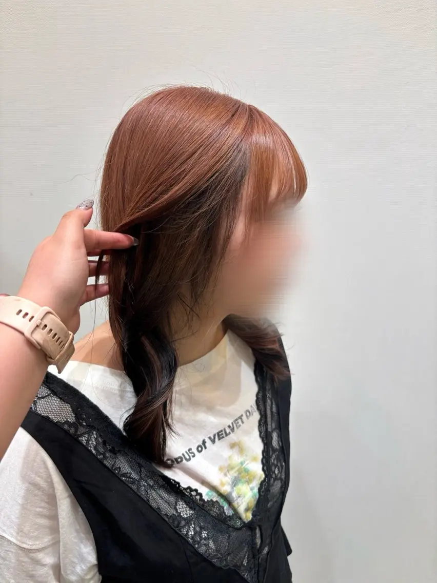 ロング カラー ベージュカラー ピンクカラー ピンクベージュ ヘアカラー 🌟きりさわ🌟 モデル募集中のヘアスタイル