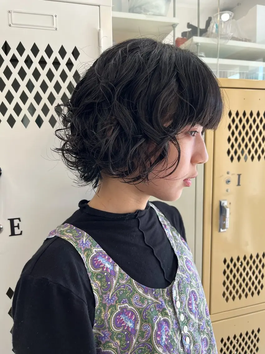 ショート パーマ カット パーマ トリートメント 🌼sunc HINAMI🌼のヘアスタイル