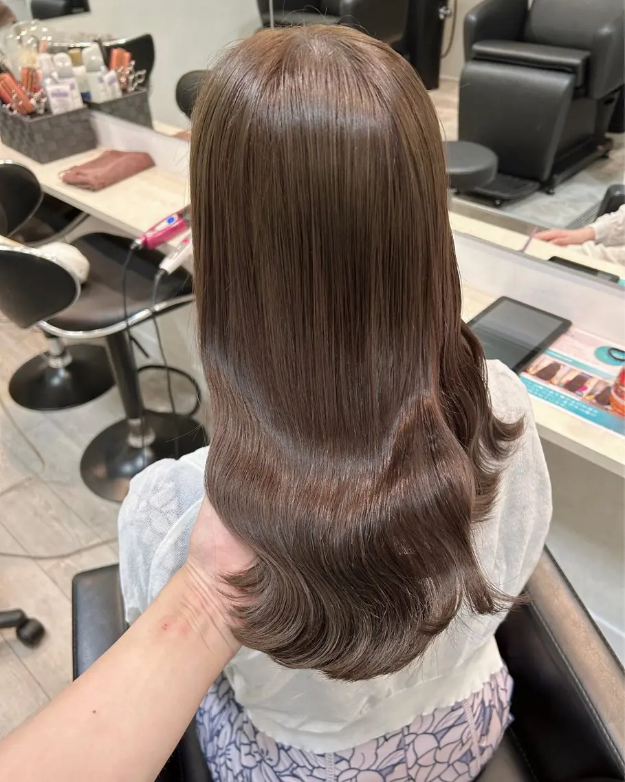 ロング カラー ヘアアレンジ 代表🎀 ふわモテ愛 され髪🩷yumiのヘアスタイル