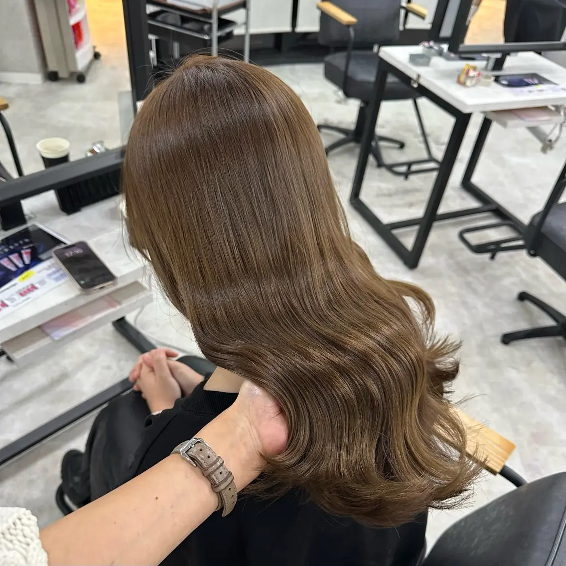 カラー 髪質改善 無料カットモデル/ 梅田🦋さかそ。のヘアスタイル