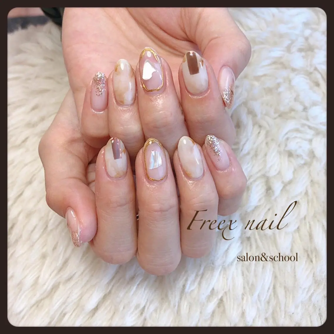 ネイル べっ甲ネイル freex nail /ニュアンス/個性派のネイルデザイン