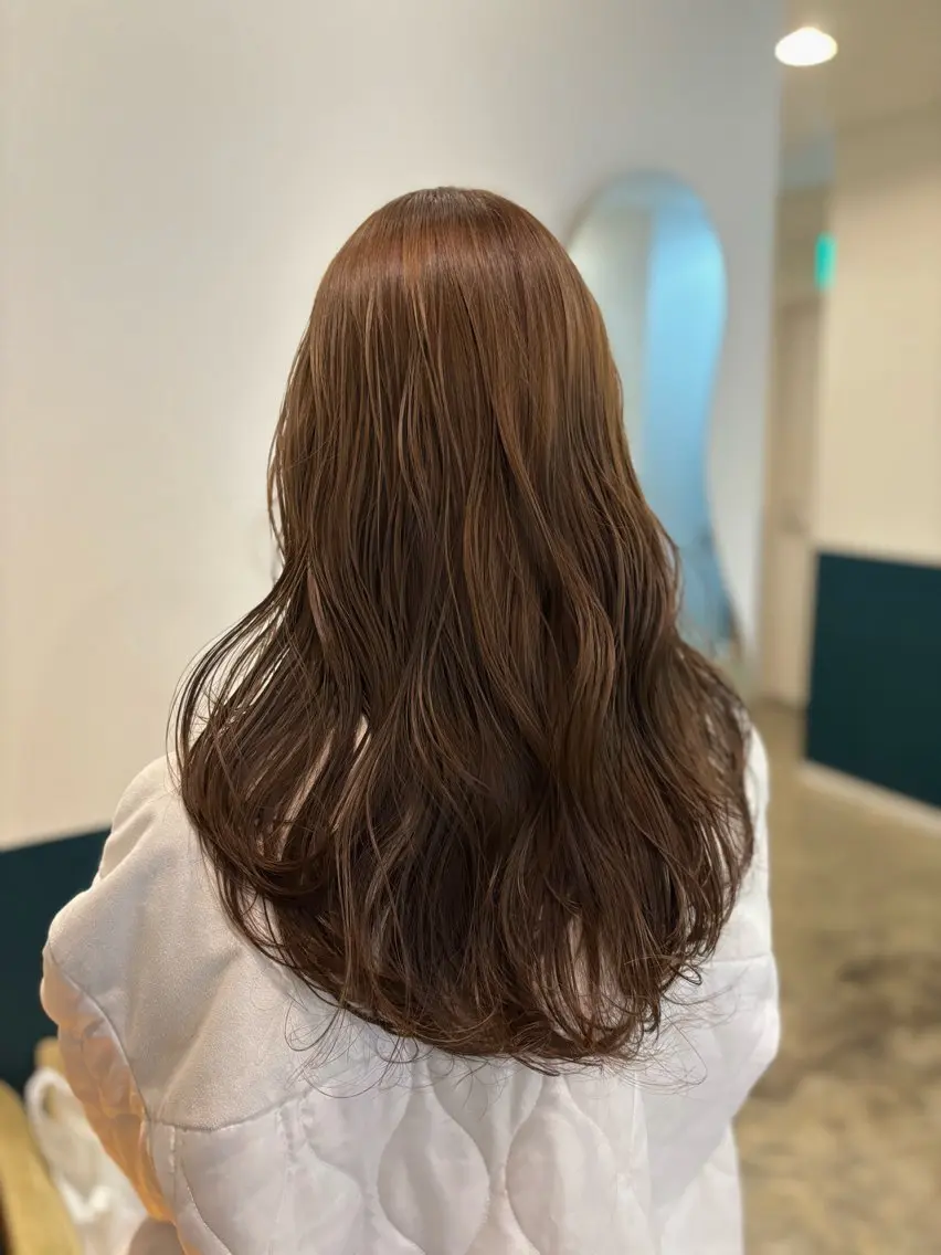 ロング ヘアカラー トリートメント ☁️RIKA☁️ @ri2_____bのヘアスタイル