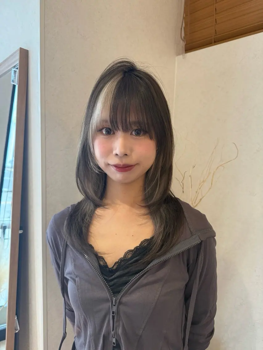 セミロング カラー ヘアカラー トリートメント レイヤー/似合わせ/ yuan⟡.·のヘアスタイル
