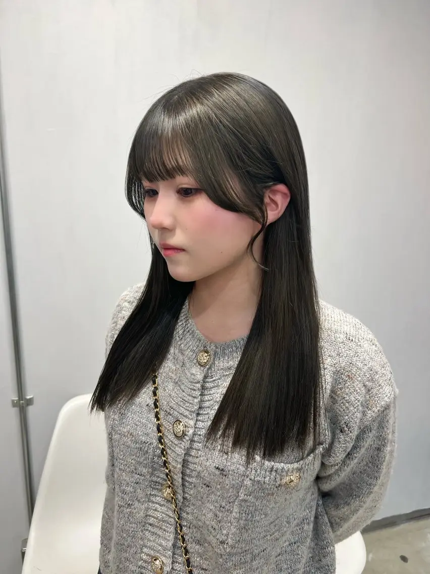 ロング カット ヘアカラー lafit kaede/韓国ヘアのヘアスタイル
