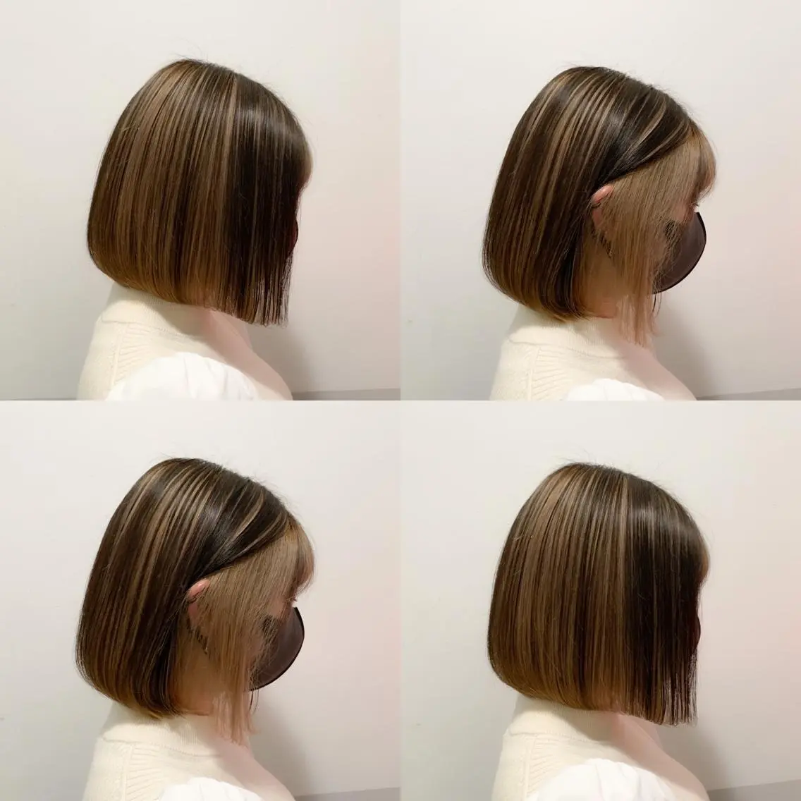 ショート ヘアカラー トリートメント 🎀レイヤーカット 光沢カラー🎀飯田のヘアスタイル