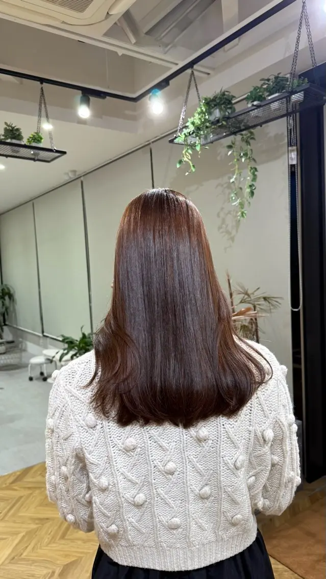 セミロング カラー ヘアカラー トリートメント 透明感カラー 【yate'】rinのヘアスタイル