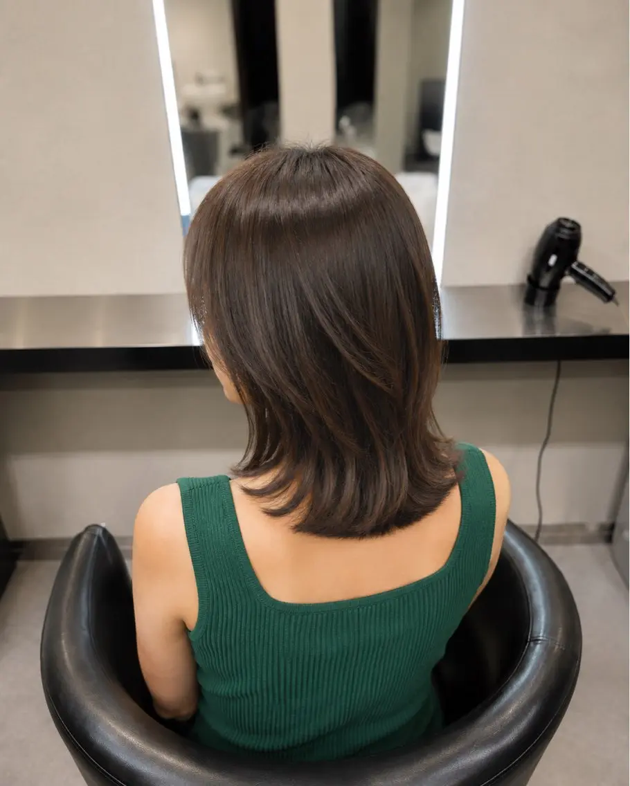 ミディアム カラー ブラウンカラー トリートメント 🌈ウルトワ水素 髪質改善naru🌈のヘアスタイル