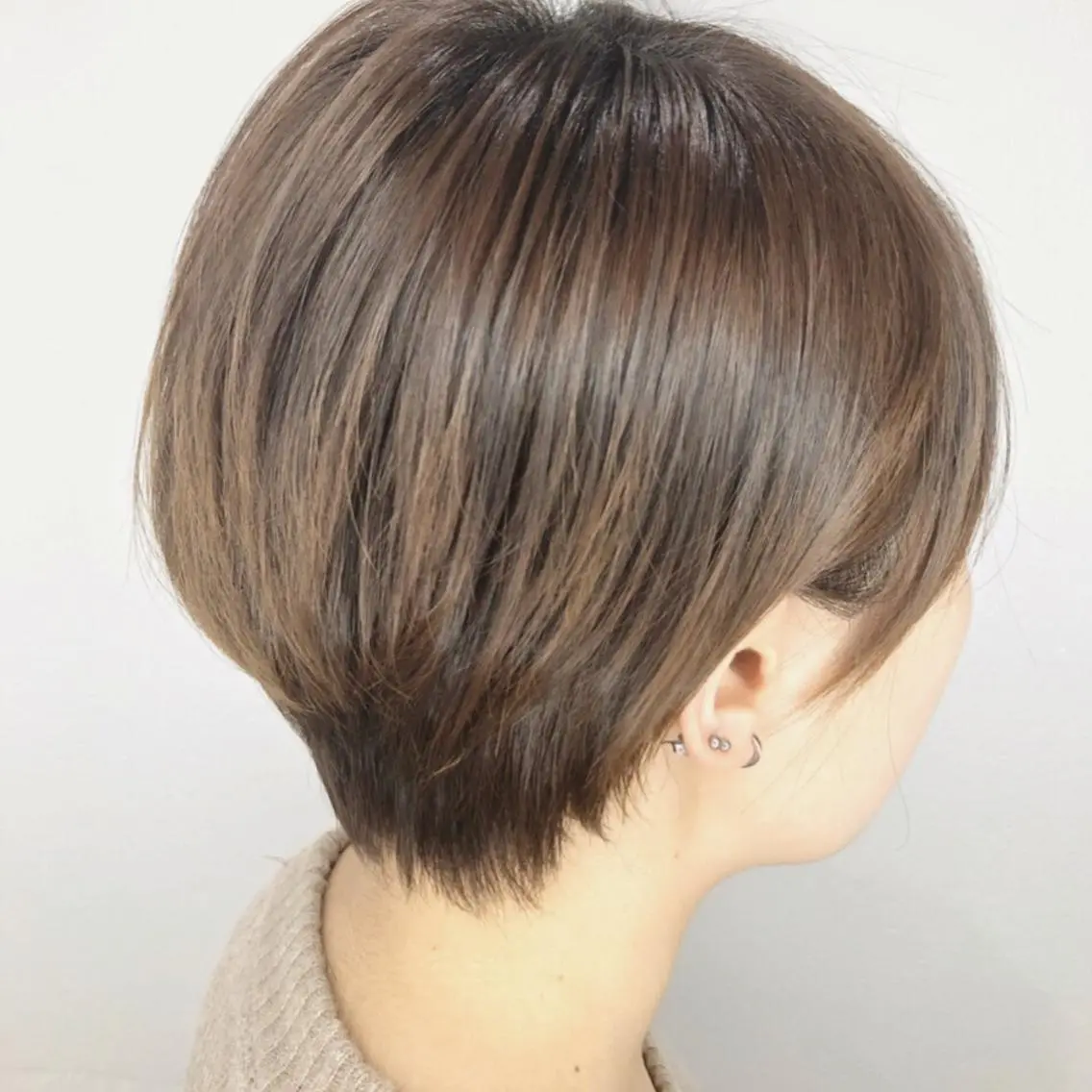 ショート カラー ショートボブ ハンサムショート ボブ ショートヘア 小顔カット カット トリートメント 上田 篤史のヘアスタイル