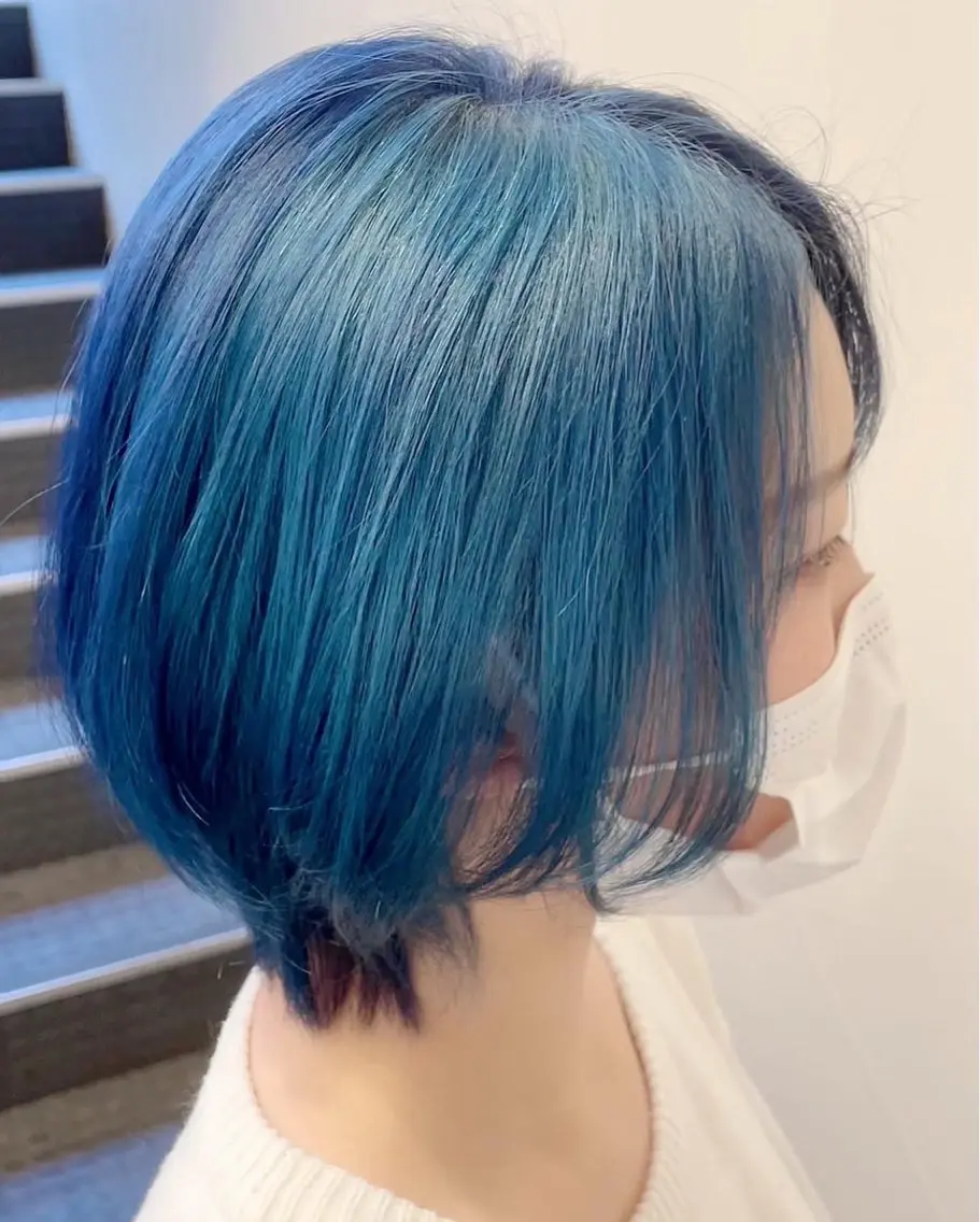 ショート カラー ネイビーカラー 【髪質改善】 KOUKIのヘアスタイル