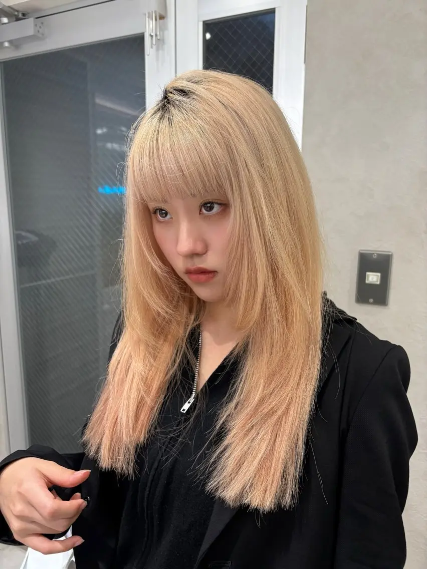 ロング ハッシュカット ハイレイヤー 韓国風ヘア レイヤーカット Yuta✂︎ 韓国レイヤー🪽のヘアスタイル