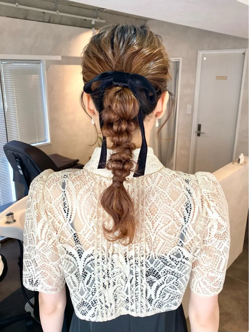 ヘアアレンジ ヘアセット ヘアセット&カラー 🩷miwaのヘアスタイル
