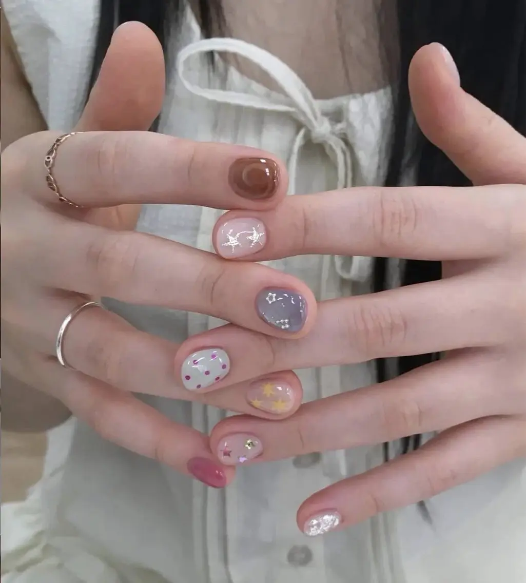 ネイル チークネイル フットネイル フレンチネイル グラデーション 韓国ネイル YUKI NAILのネイルデザイン