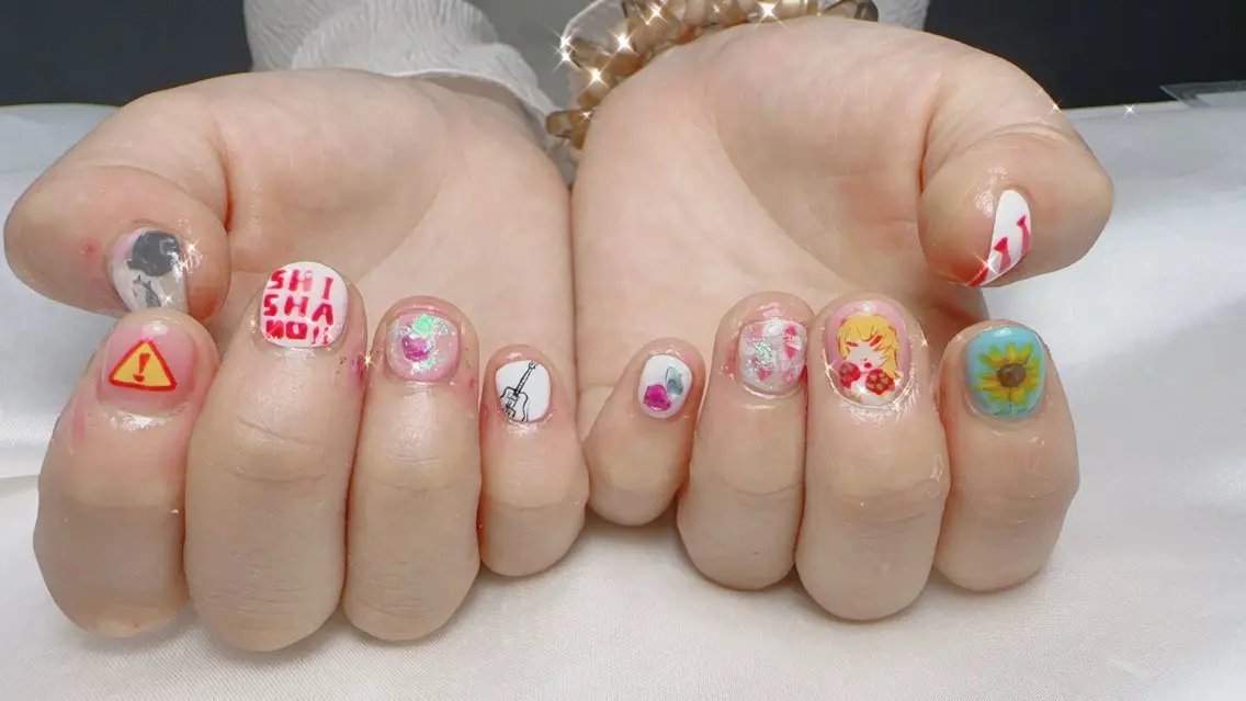 ネイル ハンドネイル Cherie PINKのネイルデザイン