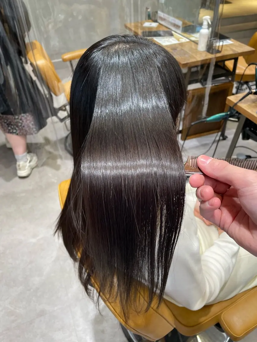 縮毛矯正リタッチの写真