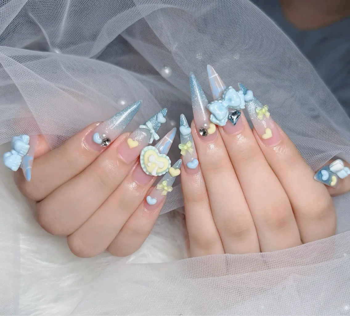 ネイル アートネイル フレンチネイル ジェルネイル 韓国ネイル マグネットネイル ハンドネイル Lenie Nail Okuboのネイルデザイン