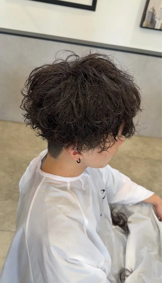 パーマ カット パーマ HIROMU メンズパーマ/カラーのヘアスタイル